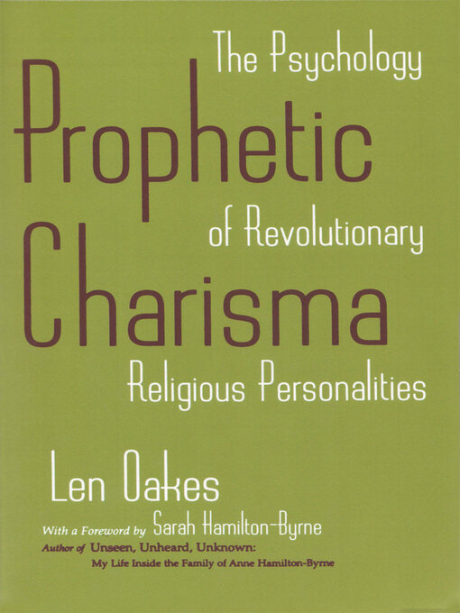 Title details for Prophetic Charisma by Len Oakes - Wait list